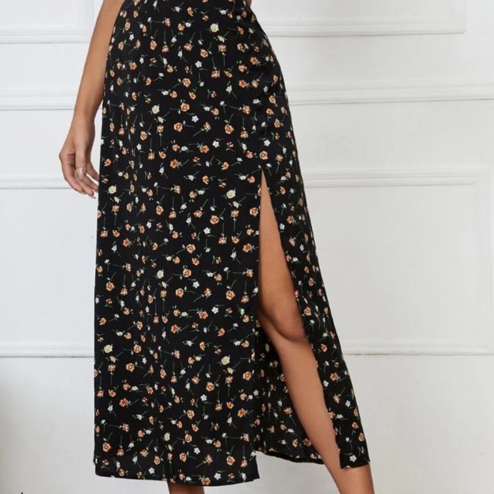 Floral Midi Skirt